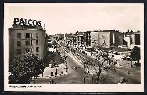 AK Berlin-Charlottenburg, Kurfürstendamm aus der Vogelschau