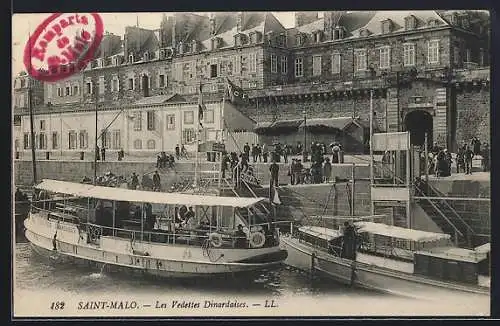 AK Saint-Malo, Les Vesettes Dinardaises, Hafen