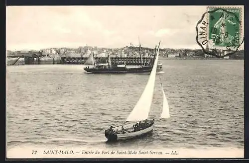 AK Saint-Malo, Entrèe du Port de Saint-Malo Saint-Servan, Hafen