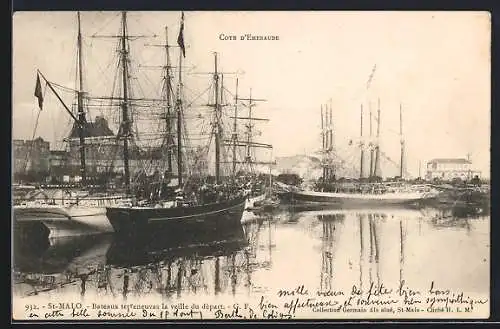 AK Saint-Malo, Bateaux terreneuvas la vieille du dèpart, Hafen