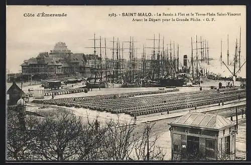 AK Saint-Malo, Le Bassin à Flot et le Terre-Plein Saint-Vincent, Hafen