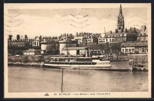 AK Saint-Malo, Le Dinard dans l`Avant-Port, Hafen