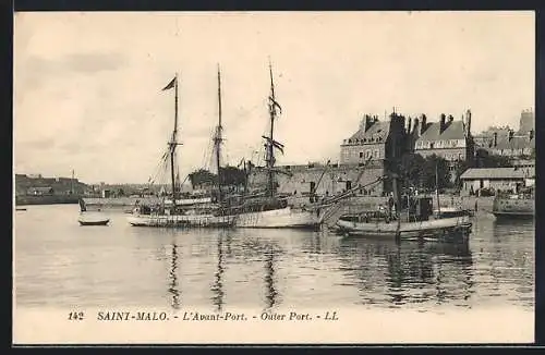 AK Saint-Malo, L`Avant-Port, Hafen