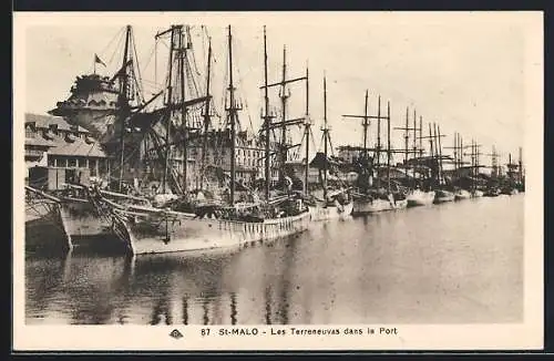 AK Saint-Malo, Les Terreneuvas dans le Port, Hafen