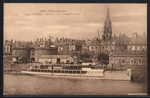 AK Saint-Malo, Le Port-Le Dinard à Quai, Hafen