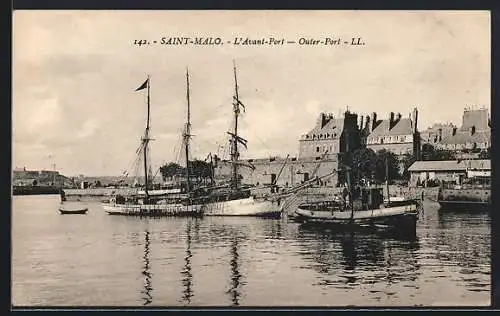 AK Saint-Malo, L`Avant-Port, Hafen