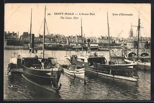 AK Saint-Malo, L`Avant-Port, Hafen