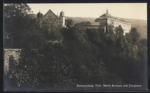 AK Schwarzburg /Thür. Wald, Schloss und Zeughaus