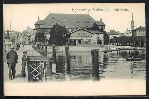 AK Konstanz a. Bodensee, Hafenpartie