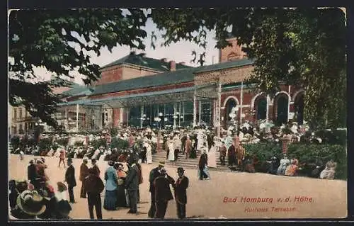 AK Bad Homburg v. d. Höhe, Kurhaus Terrasse