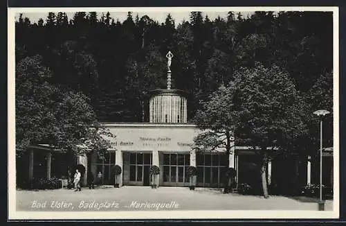 AK Bad Elster, Badeplatz mit Marienquelle