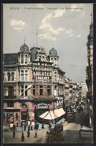 AK Berlin, Friedrichstrasse, Passage Ecke Behrensstrasse