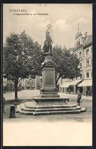 AK Konstanz, Kriegerdenkmal an der Marktstätte