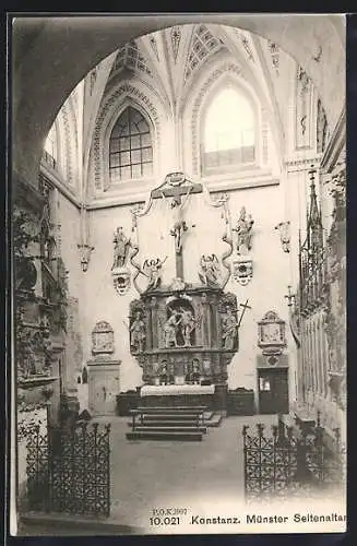 AK Konstanz, Münster, Seitenaltar