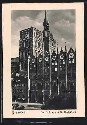 AK Stralsund, Rathaus und Nicolaikirche