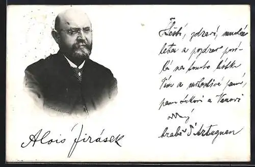 AK Der tschechische Schriftsteller Alois Jirásek