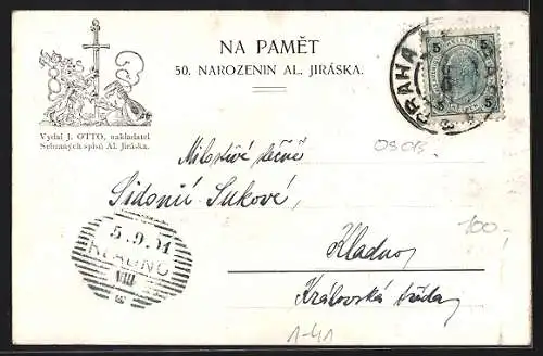 AK Der tschechische Schriftsteller Alois Jirásek