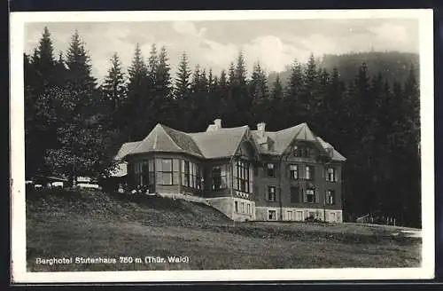 AK Schmiedefeld / Rennsteig, Berghotel Stutenhaus am Adlersberg