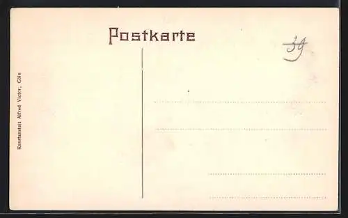 AK Cöln, Altermarkt aus der Vogelschau, mit Dom