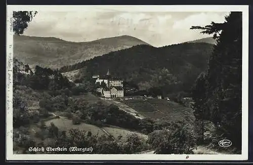 AK Schloss Eberstein /Murgtal, Ortsansicht mit Umgebung