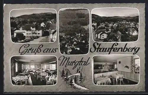 AK Staufenberg /Murgtal, Gasthaus-Pension Sternen K. Ulrich, Ortsansicht