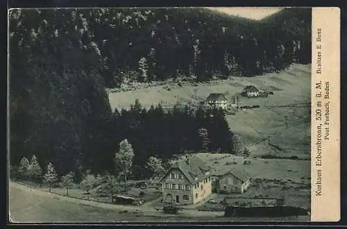 AK Erbersbronn /Forbach, Kurhaus Erbersbronn E. Benz aus der Vogelschau