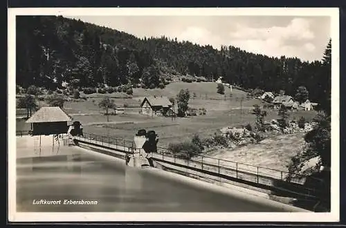 AK Erbersbronn /Schwarzwald, Ortspartie am Wehr