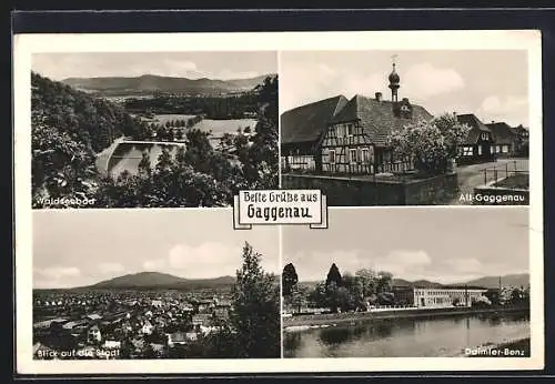 AK Gaggenau, Daimler-Benz, Waldseebad, Altstadt