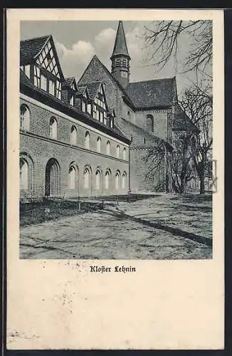 AK Kloster Lehnin, Teilansicht mit Turm