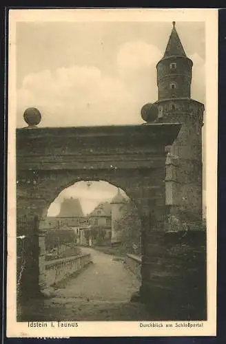 AK Idstein i. Taunus, Durchblick am Schlossportal