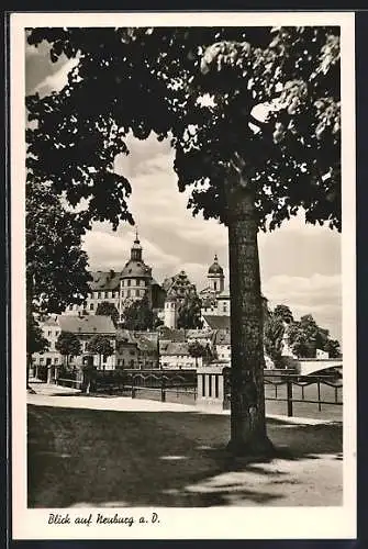 AK Neuburg a. D., Blick auf den Ort