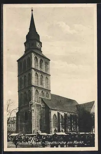 AK Hamm i. Westf., Stadtkirche am Markt