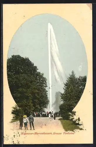 AK Hannover-Herrenhausen, Grosse Fontaine