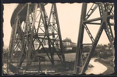 AK Rendsburg, Hochbrücke, Ortspartie