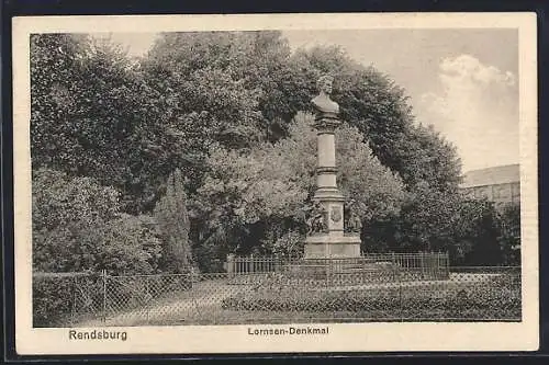 AK Rendsburg, Am Lornsen-Denkmal