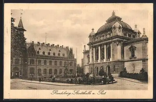 AK Rendsburg, Stadthalle und Post