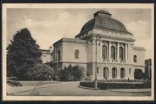 AK Rendsburg, Stadthalle, Vorderansicht