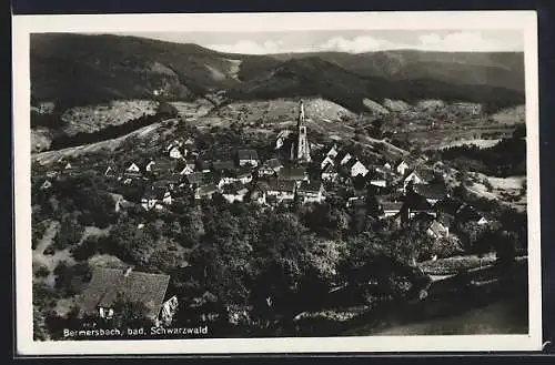 AK Bermersbach / Forbach, Teilansicht mit Kirche