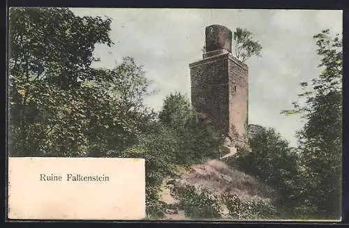 AK Falkenstein / Taunus, Blick auf die Ruine