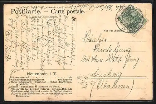 AK Neuenhain / Taunus, Ortspartie mit Umgebung