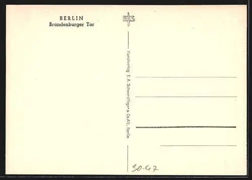AK Berlin, Autos fahren durch das Brandenburger Tor