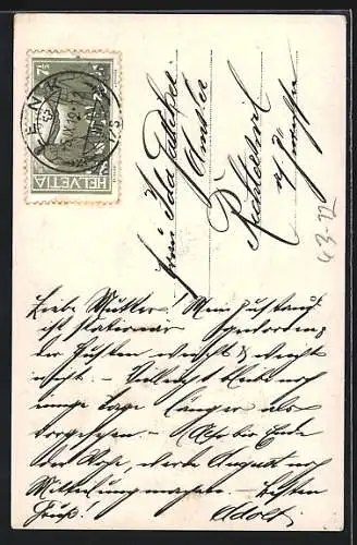 AK Zwei Wandervögel liegen auf einer Wiese, Camping