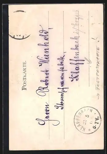 AK Auerbach / Vogtland, 25jähriges Jubiläum des Seminars 1901, Wappen, Ortsansicht, Festpostkarte