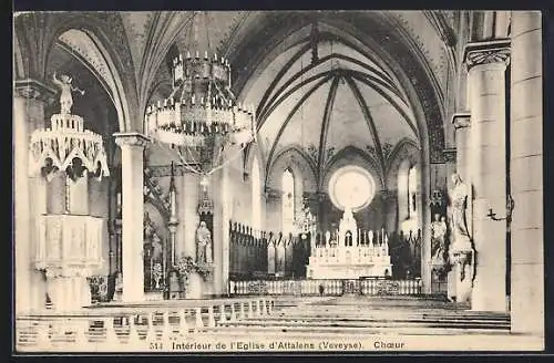 AK Attalens, Intèrieur de l`Èglise-Choeur