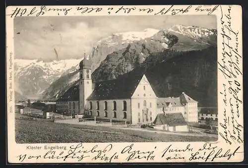 AK Engelberg, Blick zum Kloster