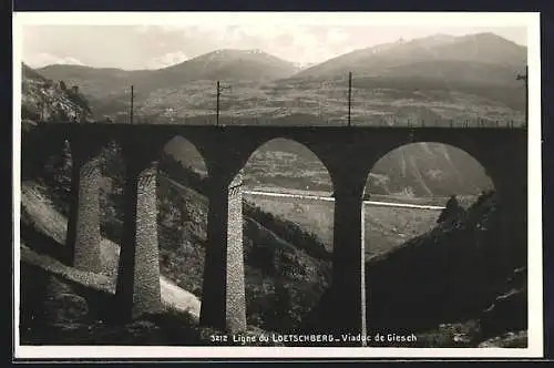 AK Ligne du Lötschberg, Viaduc de Giesch