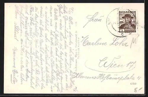 AK Kirchschlag i. d. buckligen Welt, Teilansicht mit Burg