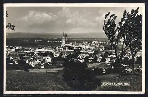 AK Klosterneuburg, Teilansicht mit Kirche