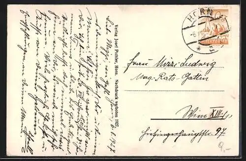 AK Horn, Teilansicht mit Kirche