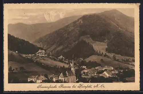 AK Ramsau bei Hainfeld, Teilansicht mit Kirche